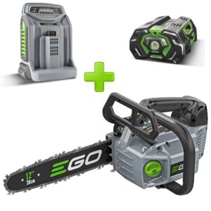 EGO 56 Volt CSX3002 Battery Powered 12" Pro Grade Chainsaw Complete with Battery & Charger